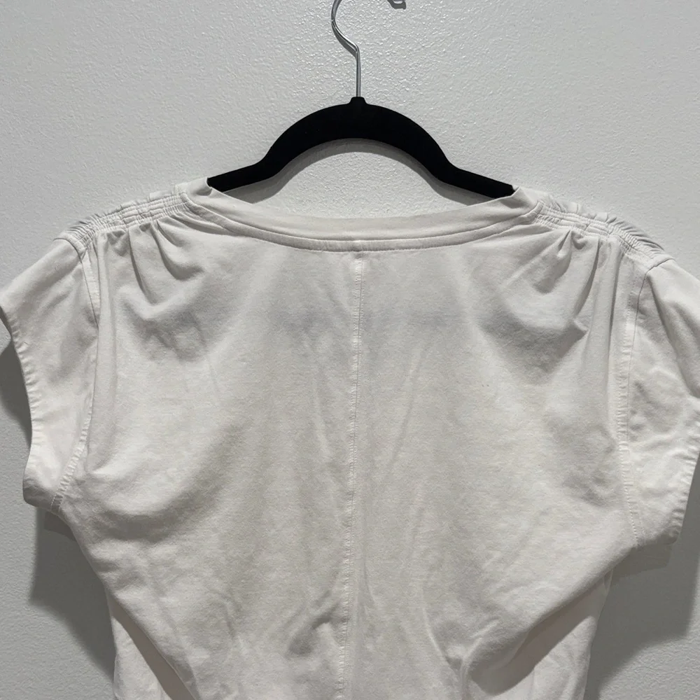 Athleta Women's Classic White Short Sleeve Tee - Picture 4 of 5